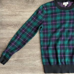 Plaid JCrew Sweater